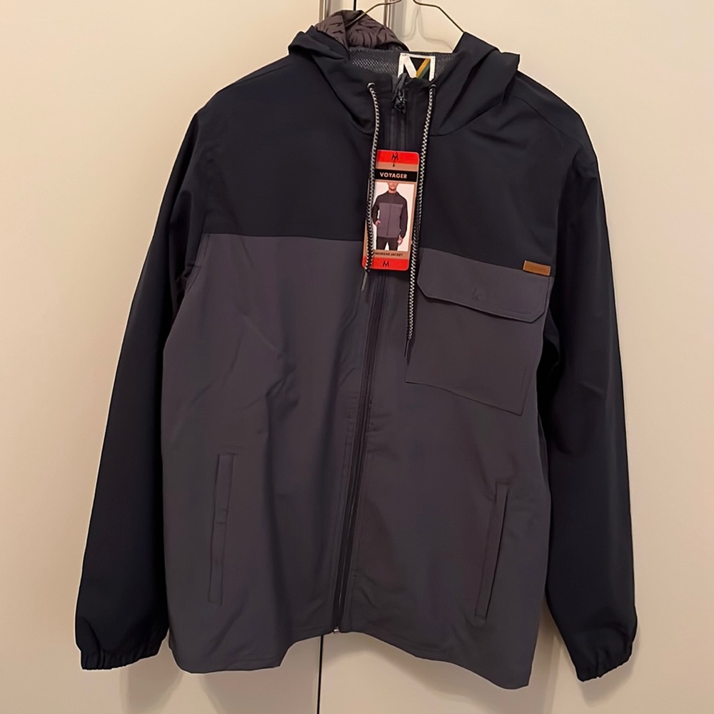 Voyager blue/grey lightweight wind jacket Medium
